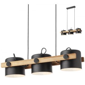   REDO 01-2403 POOH Függeszték 3X42W  matt fekete, fehér, barna