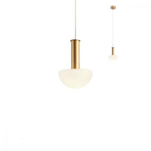 REDO 01-2474 LUMIEN Függeszték 1 X 10W  matt arany, fehér
