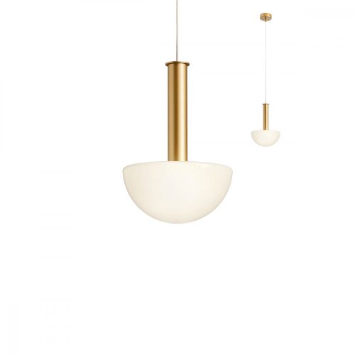 REDO 01-2475 LUMIEN Függeszték 1 X 10W  matt arany, fehér