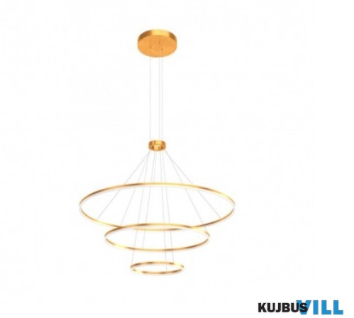REDO 01-2482-TRIAC ORBIT SU LED 150W D1200+800+400 4000K BRASS (4.1.2)-TRIAC