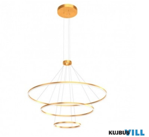 REDO 01-2485-TRIAC ORBIT SU LED 186W D1500+1000+600 4000K BRASS (4.1.2)-TRIAC