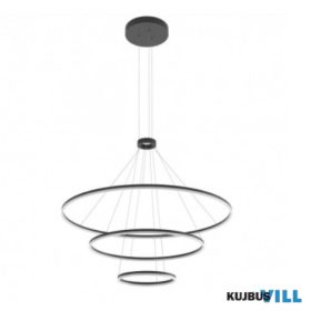   REDO 01-2486-TRIAC Függeszték ORBIT SU LED 186W D1500+1000+600 4000K SAND BLACK (4.1.2)-TRIAC