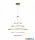 REDO 01-2488-DALI ORBIT SU LED 300W D1500+1000+1000+600+600 4000K BRASS (4.1.2)-DALI