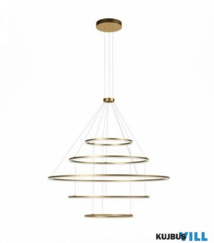 REDO 01-2488-DALI ORBIT SU LED 300W D1500+1000+1000+600+600 4000K BRASS (4.1.2)-DALI