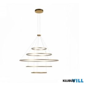   REDO 01-2488-TRIAC Függeszték ORBIT SU LED 286W D1500+1000+1000+600+600 4000K BRASS (4.1.2)-TRIAC