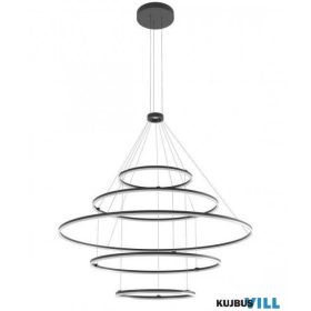   REDO 01-2489-DALI Függeszték ORBIT SU LED 300W D1500+1000+1000+600+600 4000K SAND BLACK (4.1.2)-DALI