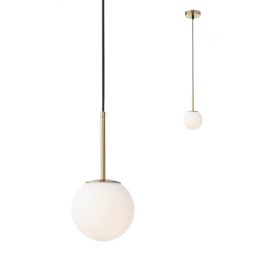 REDO 01-2623 NIVA Függeszték 1X42W  matt arany, opál