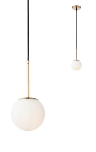 REDO 01-2623 NIVA Függeszték 1X42W  matt arany, opál