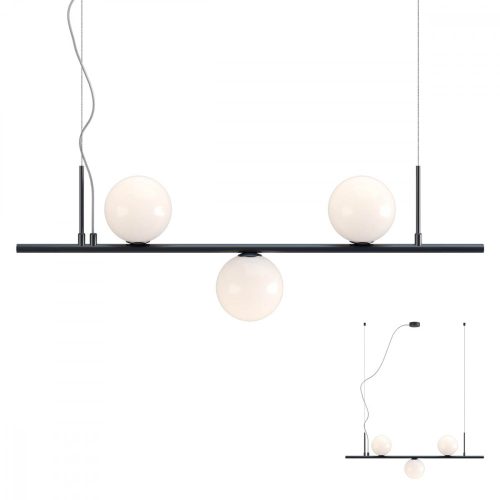 REDO 01-2647 TALIS Függeszték 3 X 28W  fekete, fehér