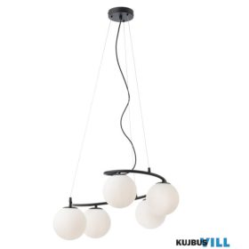 REDO 01-2720 VOLLEY Függeszték 5 x max 28W  matt fekete