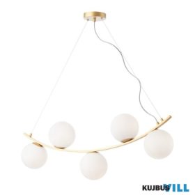 REDO 01-2721 VOLLEY Függeszték 5 x max 28W  matt arany