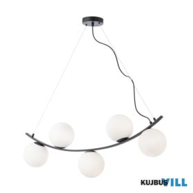 REDO 01-2722 VOLLEY Függeszték 5 x max 28W  matt fekete