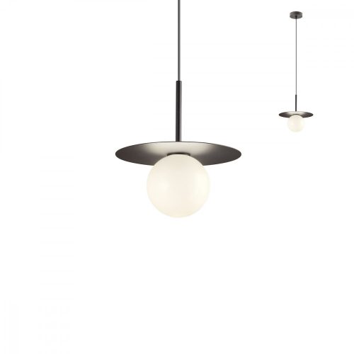 REDO 01-2728 PLATO Függeszték 1 x max 10W  matt fekete
