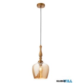   REDO 01-2740 TOLL Függeszték 1 x max 42W  antik bronz, borostyán