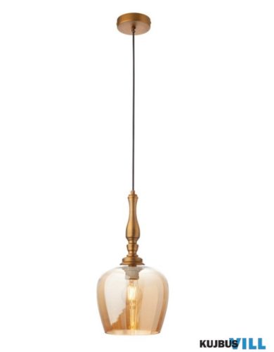 REDO 01-2740 TOLL Függeszték 1 x max 42W  antik bronz, borostyán
