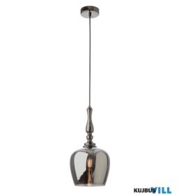   REDO 01-2752 TOLL Függeszték 1 x max 42W  fekete króm, füst szín