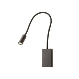   REDO 01-2755 Fali lámpa WALLIE AP LED 3W+USB 3000K BK (5.1.2)