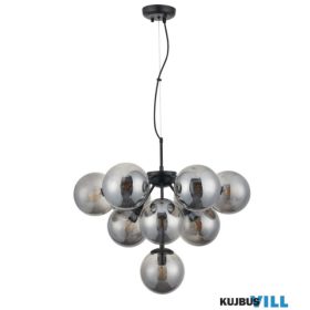   REDO 01-2941 AGAPE Függeszték 10 x max 28W  matt fekete, füst szín