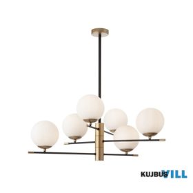   REDO 01-2950 ESSENTIAL Függeszték 6 x max 28W  matt fekete, matt arany