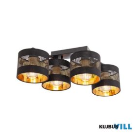   REDO 01-2952 FLINT Mennyezeti lámpa 4 x max 42W  matt fekete, arany