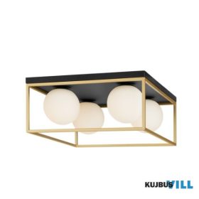   REDO 01-3055 ZODIAC Mennyezeti lámpa 4 x max 28W  matt fekete, sárgaréz