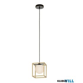   REDO 01-3056 ZODIAC Függeszték 1 x max 28W  matt fekete, sárgaréz