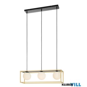   REDO 01-3057 ZODIAC Függeszték 3 x max 28W  matt fekete, sárgaréz