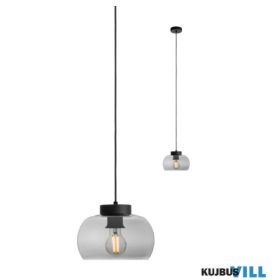   REDO 01-3066 CROMA Függeszték 1 x max 42W  fekete, füst szín