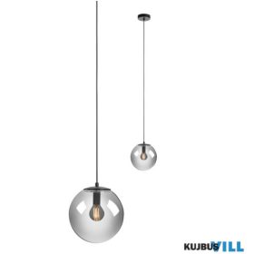   REDO 01-3071 BOLDY Függeszték 1 x max 28W  fekete, füst szín