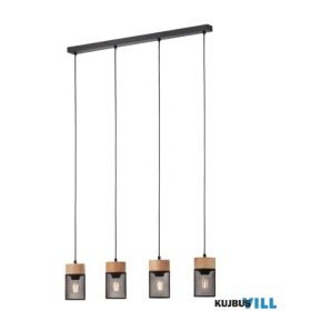   REDO 01-3143 STEM Függeszték 4 x max 42W  matt fekete, barna