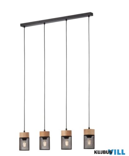 REDO 01-3143 STEM Függeszték 4 x max 42W  matt fekete, barna