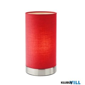   REDO 01-3145 TUBE Asztali lámpa 1 x max 28W  matt nikkel, burgundi piros
