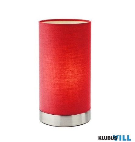 REDO 01-3145 TUBE Asztali lámpa 1 x max 28W  matt nikkel, burgundi piros