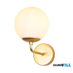   REDO 01-3147 BOWLING Fali lámpa 1 x max 42W  matt arany, fehér