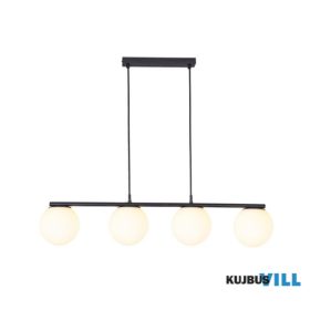   REDO 01-3156 BOWLING Függeszték 4 x max 42W  matt fekete, fehér