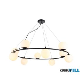   REDO 01-3162 BOWLING Függeszték 10 x max 28W  matt fekete, fehér