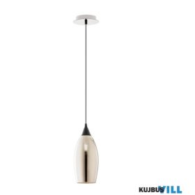   REDO 01-3189 TANNER Függeszték 1 x max 28W  fekete, króm, füst szín