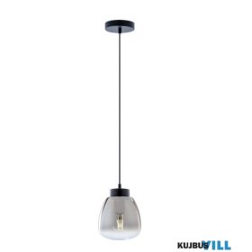   REDO 01-3196 LUKE Függeszték 1 x max 42W  matt fekete, füst szín