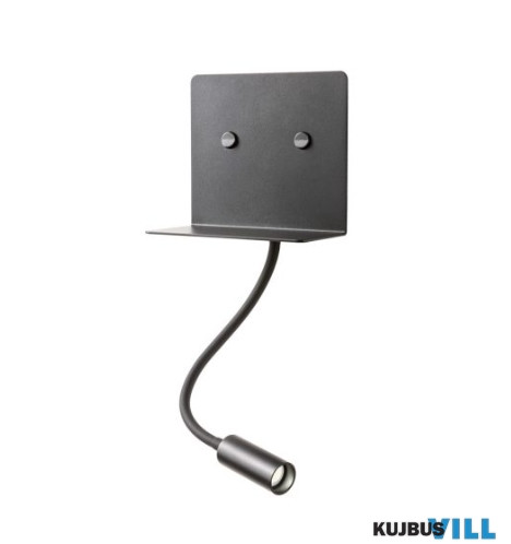 REDO 01-3211 MOKA Fali lámpa 6W + 3W 3000K matt fekete