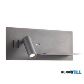   REDO 01-3316 Fali lámpa BROOK AP LED 1x8W+1x3W USB 3000K RIGHT BK(5.1.2)