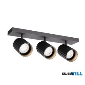   REDO 01-3406 Beépíthető spotlámpa DELPHI PR 3X7W GU10 H100 SBK(5.1.1)