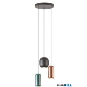   REDO 01-3480 BOOM Függeszték 3 x 10W  matt fekete, matt barna, matt zöld