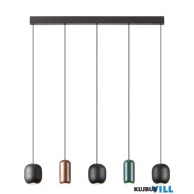   REDO 01-3481 BOOM Függeszték 5 x 10W  matt fekete, matt barna, matt zöld