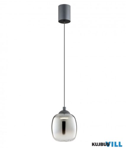 REDO 01-3486 KHADI Függeszték 6W 3000K matt fekete, füstszín