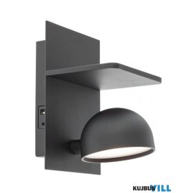 REDO 01-3492 SEIBI Fali lámpa 7W 3000K matt fekete