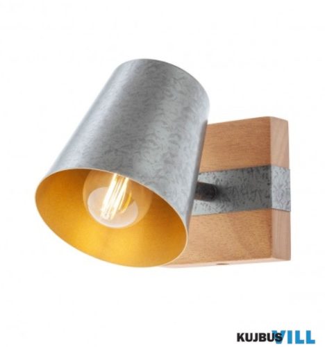 REDO 01-3494 OAKER Fali lámpa 1 x 28W  antik ezüst, barna