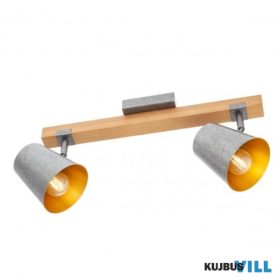 REDO 01-3495 OAKER Fali lámpa 2 x 28W  antik ezüst, barna