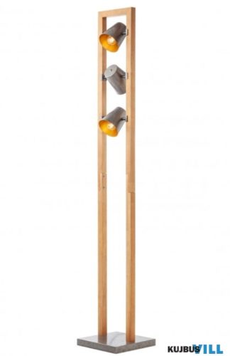 REDO 01-3498 OAKER Álló lámpa 3 x 28W  antik ezüst, barna