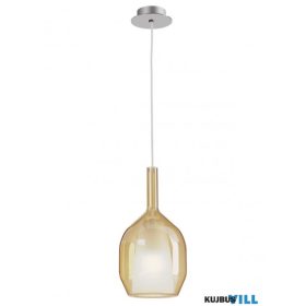 REDO 01-3635 TRESOR Függeszték 1 x 42W  króm, borostyán