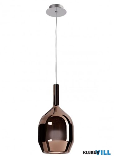 REDO 01-3636 TRESOR Függeszték 1 x 42W  króm, tükrözött réz